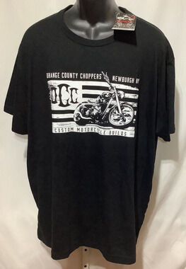 NWT Orange County Choppers T Shirt 2XL Black OCC Custom Motorcycle Build